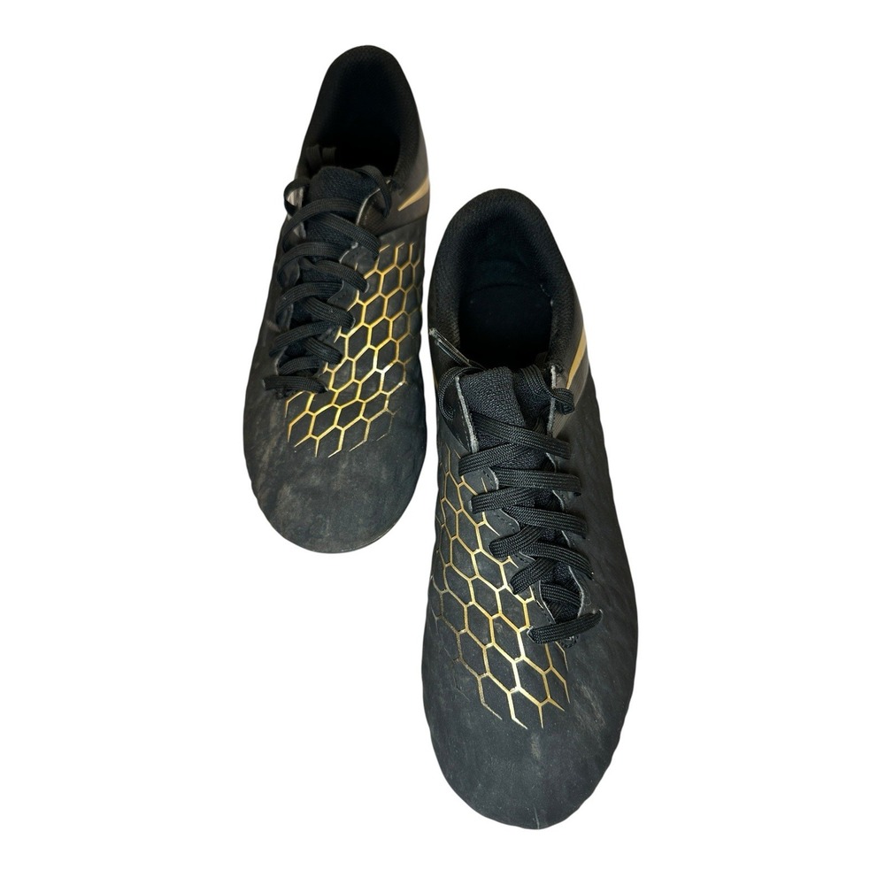 Nike Hypervenom Club FG Youth Soccer Cleats Black Gold Size 5Y AJ5746-090